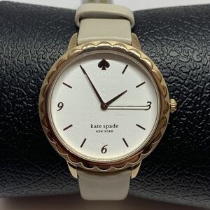 Kate Spade Morningside KSW1508 Women's Taupe Leather Analog Dial Watch NWC123